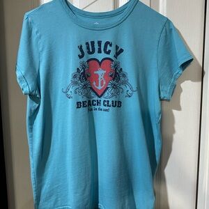 Juicy Couture Beach Club Women’s Blue T-Shirt